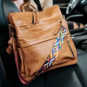 Brand New Cognac Leather Bag
